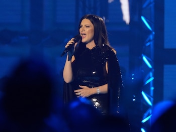 La cantante Laura Pausini, actúa