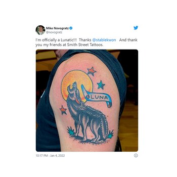 El "acto de fe" de Novogratz en Terra/Luna. Su tatuaje, dice ahora, le recordará que la inversión de riesgo "requiere humildad"