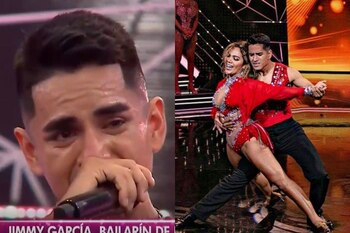 Jimmy García no aguantó las lágrimas al recordar a su abuela Jovita. (Foto: Captura América TV)