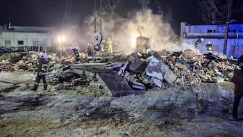 Los destrozos del ataque del