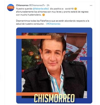 La cuenta oficial de Chismorreo