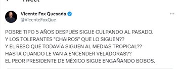 Fox respondió a las acusaciones de AMLO sobre asesinato de Hipólito Mora. | Captura de pantalla Twitter
