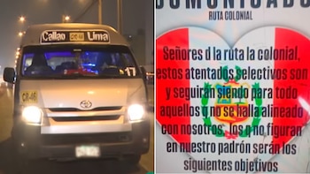 Extorsionadores elevan amenazas a transportistas de la ruta Lima-Colonial en el Callao y advierten atentados contra quienes “no se alineen”