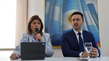 Patricia Bullrich al anunciar que