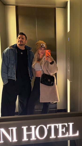 La mediática documenta en redes