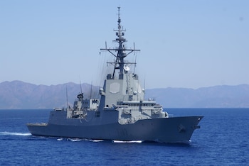 La fragata 'Blas de Lezo' de la Armada Española. (EMAD)