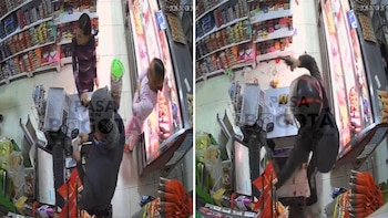 Video | Trataron de atracar un supermercado en Barranquilla y les salió mal: encargado alertó con gritos y hasta con pacas de leche se defendió