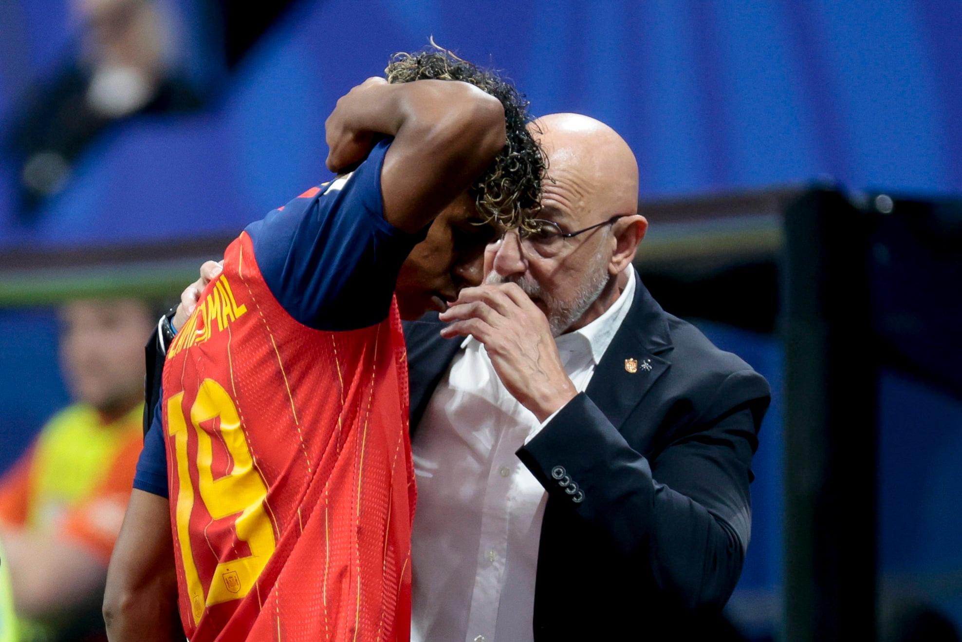 Los jugadores de la selección española apelan a la calma. (EFE/Lavandeira Jr)