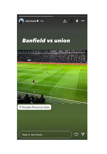 Darío Cvitanich en la cancha