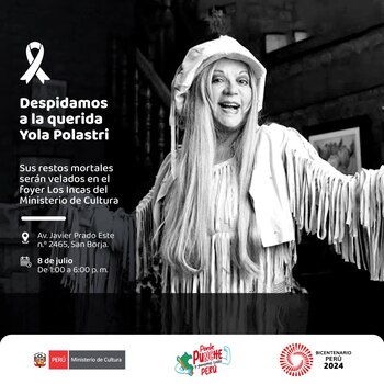 Ministerio de Cultura anuncia velorio