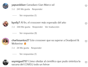 Reacciones de fans de Marina