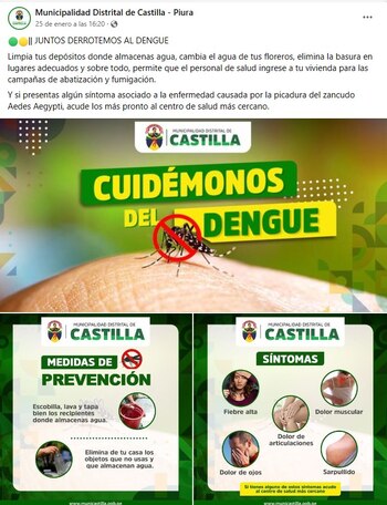 Casos de dengue en Piura siguen aumentando.