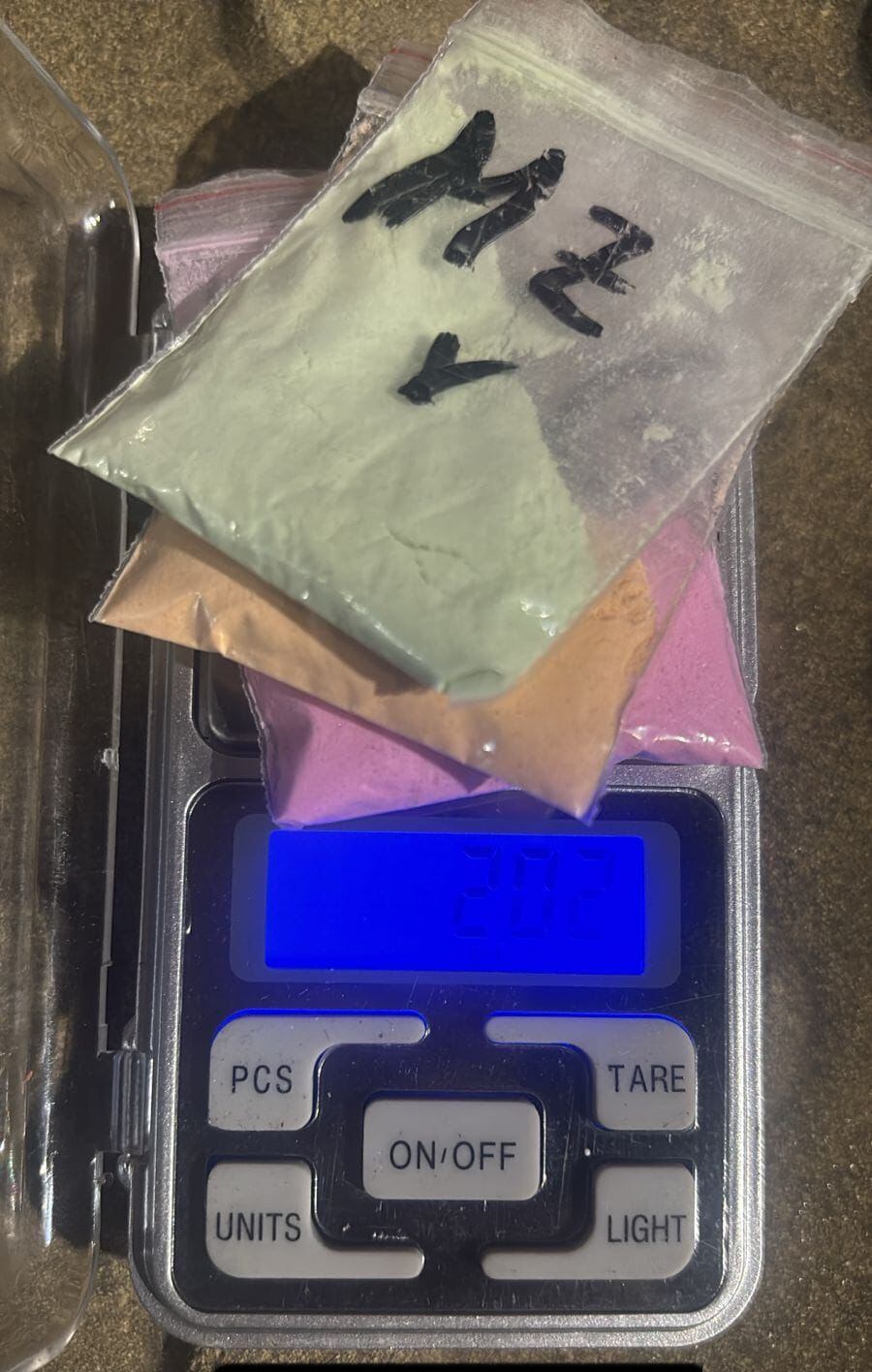 Parte de lo secuestrado