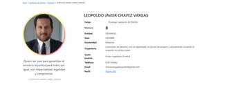 Perfil de Leopoldo Javier Chávez