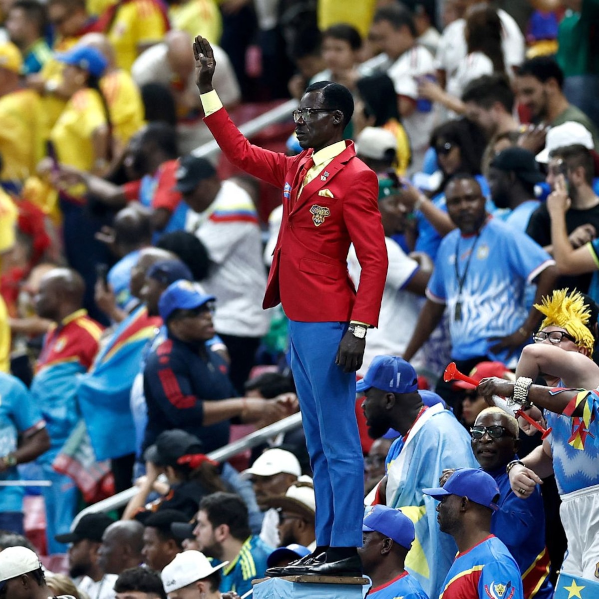 Mundial 2026 | 'Lumumba Vea', el hincha más famoso de RD Congo, reaccionó a la derrota con Colombia: “La guerra continúa” - Infobae