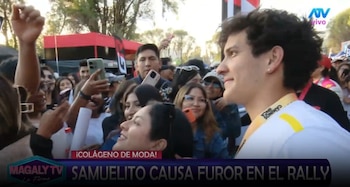 Hijo de María Pía Copello no esperaba advertencia de Magaly Medina sobre un posible ampay: “¿De verdad?”. Captura: Magaly TV La Firme.