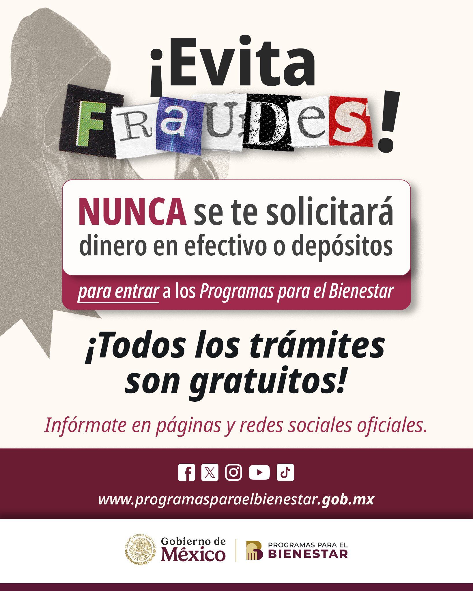 Secretaría del Bienestar da a conocer fraudes para quienes reciben la tarjeta. Foto: X/@apoyosbienestar.