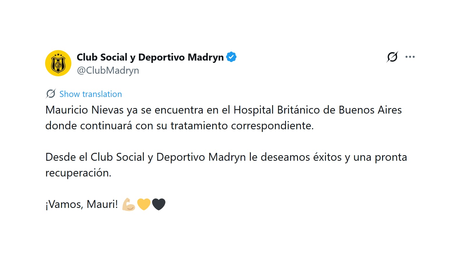 El comunicado de Deportivo Madryn