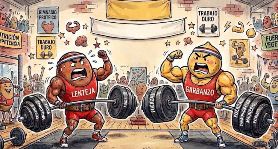 La comparación nutricional entre lentejas y garbanzos revela que ambos alimentos son ricos en fibra y proteínas vegetales (Imagen Ilustrativa Infobae)