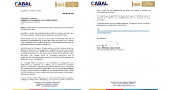 María Fernanda Cabal envió una