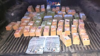 En total, secuestraron 22.000.000 de