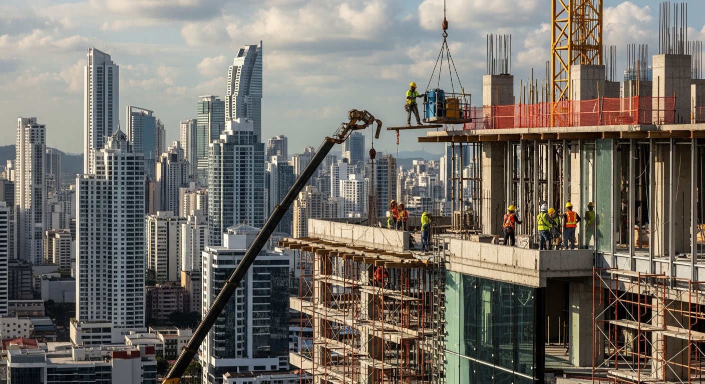 En su análisis, el banco suizo señala que la recuperación de la construcción figura entre los sectores que impulsaron la actividad durante el primer semestre de 2026. (Imagen Ilustrativa Infobae)