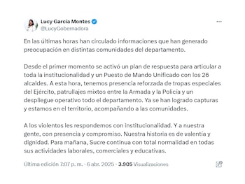 Trino de la gobernadora de