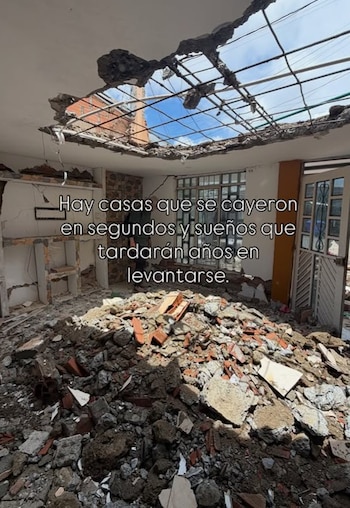 El video de Camilo Triana en Buenaventura puso el foco en otro golpe del terremoto: un colegio quedó fuera de servicio - crédito @triannacamilo/IG