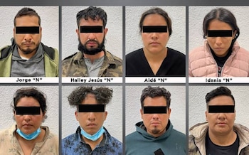 Detenidos en Texcaltitlán (Foto: FGJEM)