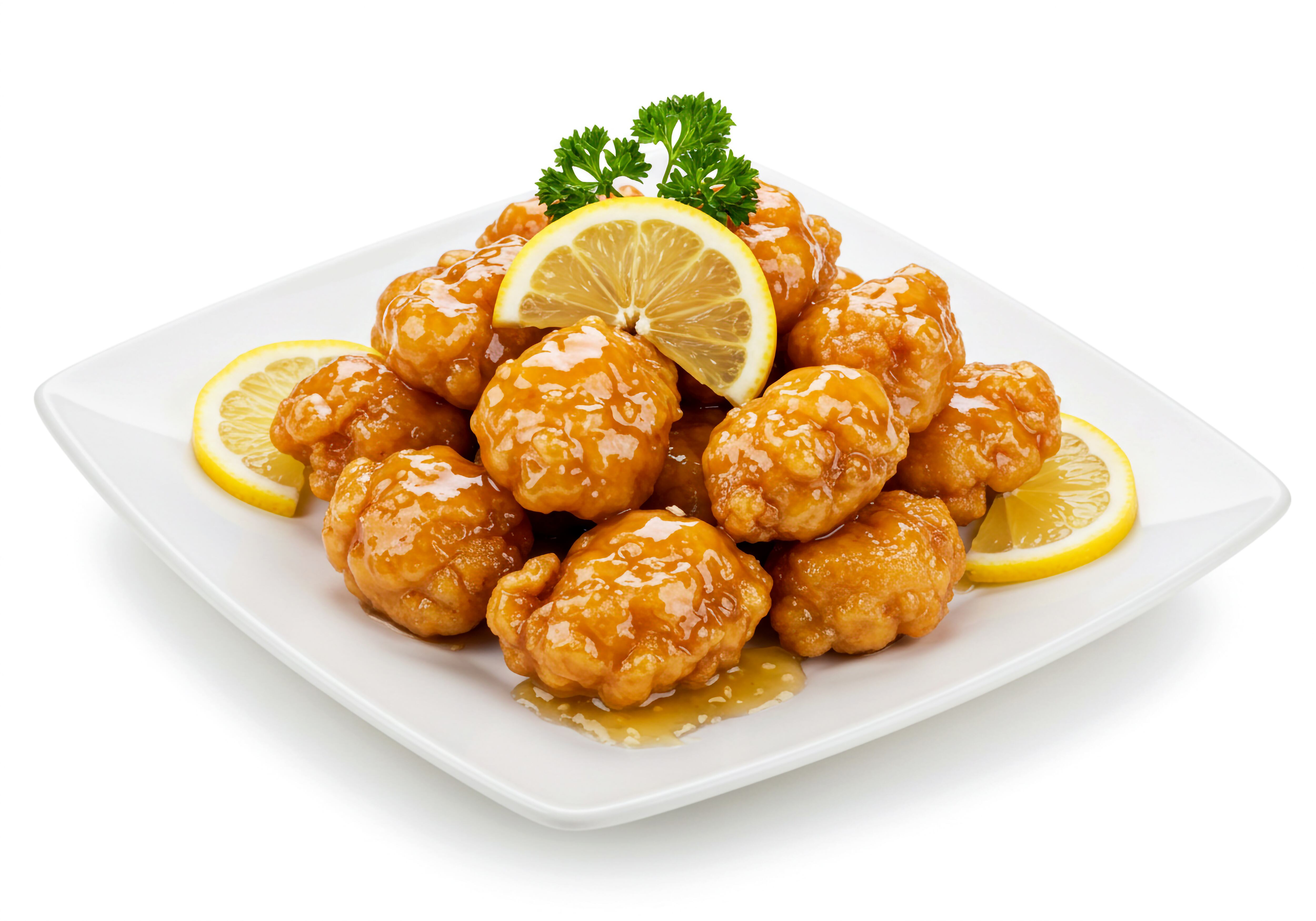 Pollo crujiente con salsa de mango. (AdobeStock)