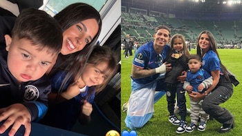 Valentina Cervantes publicó un collage con Enzo Fernández y sus hijos para decirle adiós a su vida en Londres