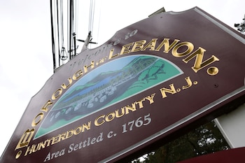 Un letrero en Lebanon, zona