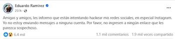 Eduardo Ramírez en Facebook