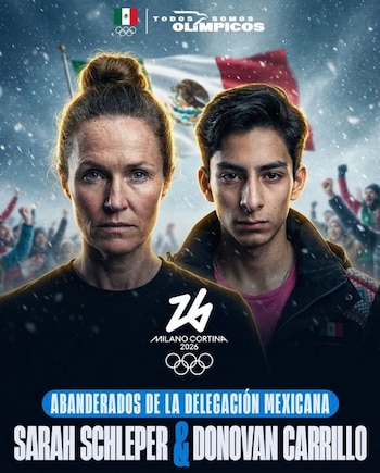 Donovan Carrillo y Sarah Schleper