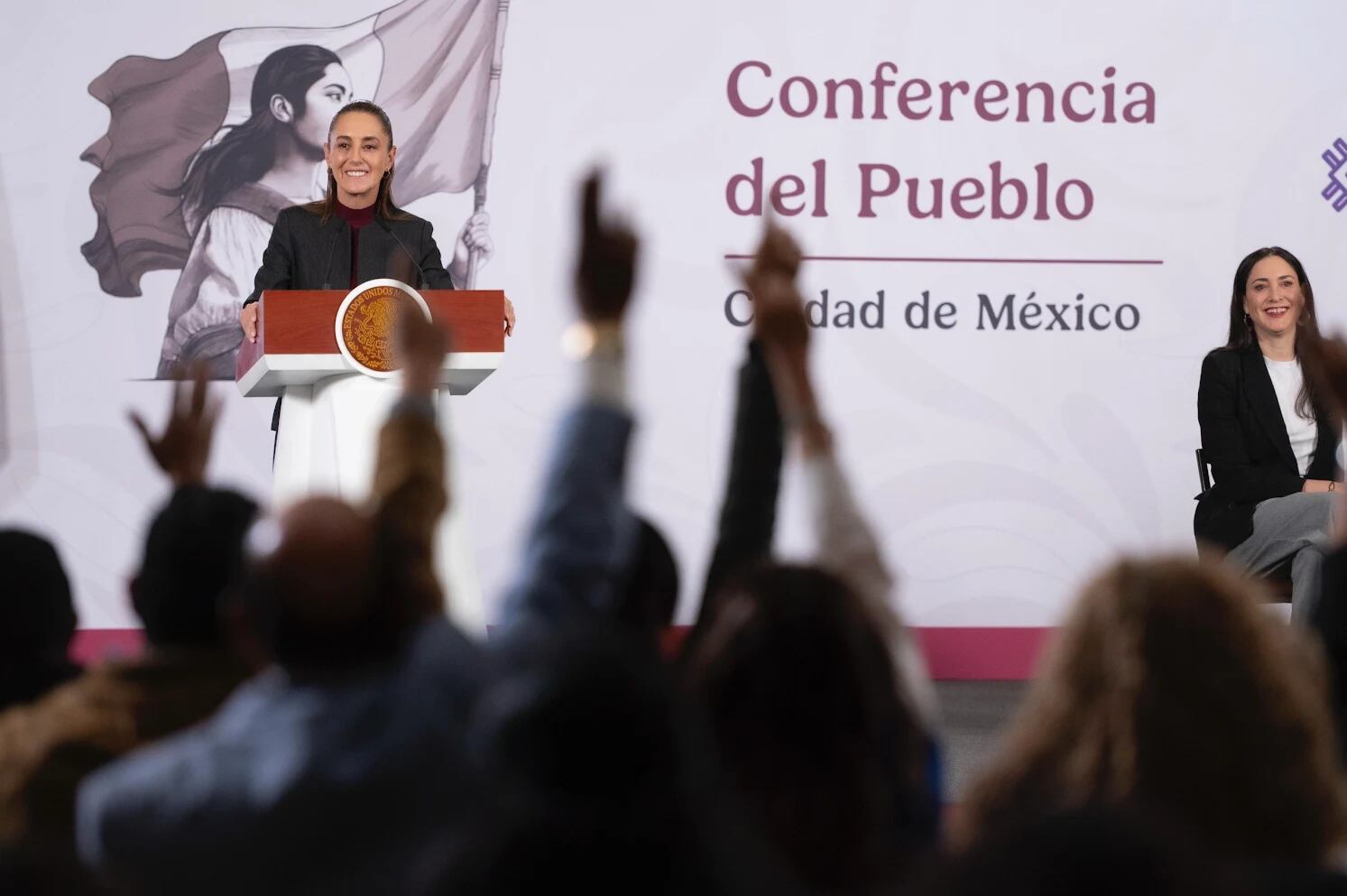 Sheinbaum recordó que ella llegó a la candidatura presidencial gracias a una encuesta. (Presidencia)