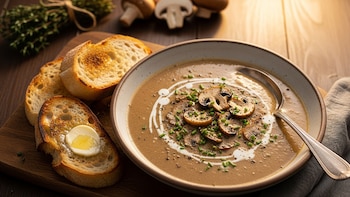 Sopa de hongos casera: receta fácil, cremosa y llena de sabor para cualquier ocasión
