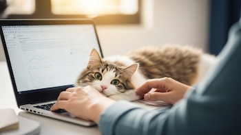 No es sólo por el calor: por qué los gatos se acuestan sobre las computadoras