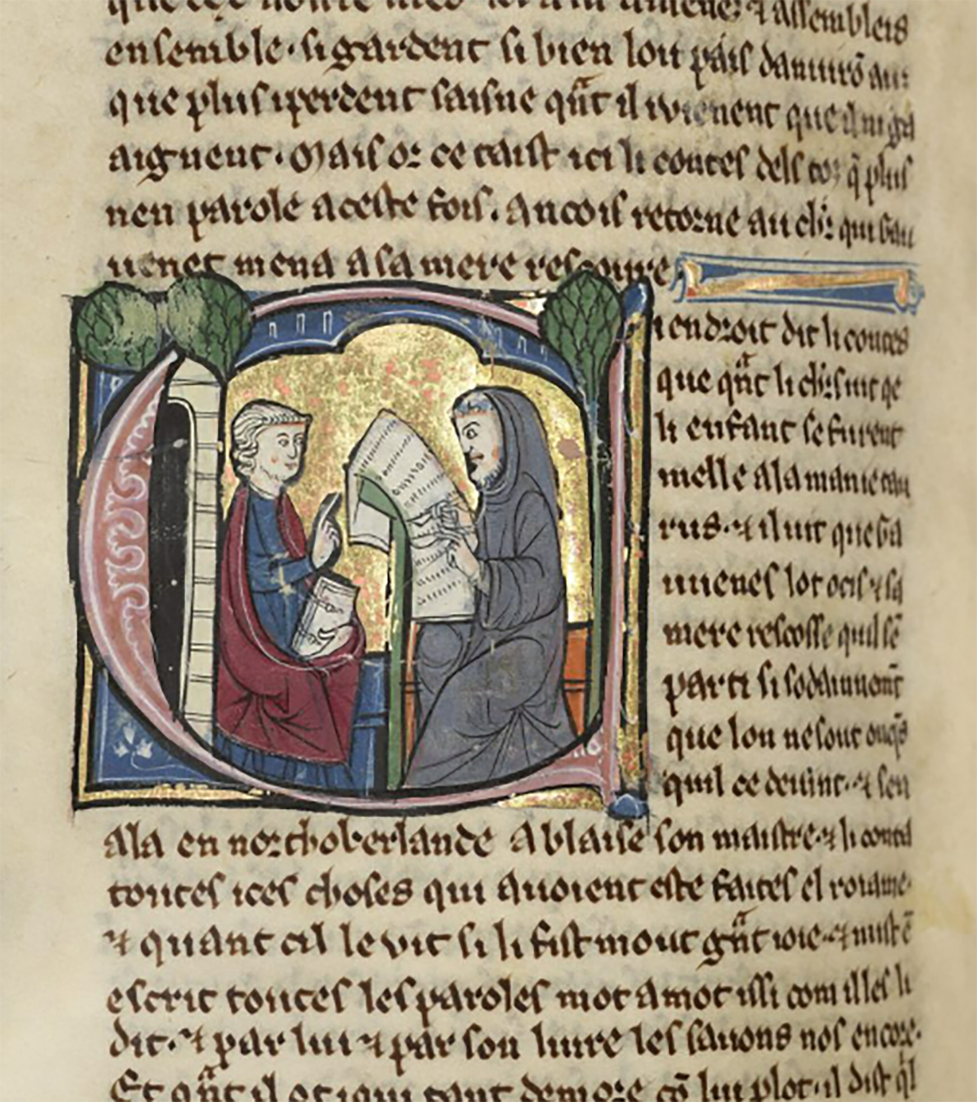 El Clermont-Tonnerre Grail destaca además por tener 126 ilustraciones iluminadas de trazo minucioso, una cantidad superior a la media