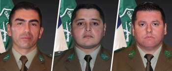 Los tres carabineros fueron ascendidos