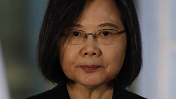 La presidenta taiwanesa recibe a