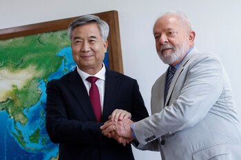 Lula con el chino Li Xi