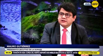Mauro Gutiérrez, jefe de Sunass.
