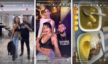 Arturo Vidal y su pareja,