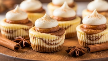 Mini cheesecake rol de canela: el postre cremoso que combina suavidad y sabor especiado