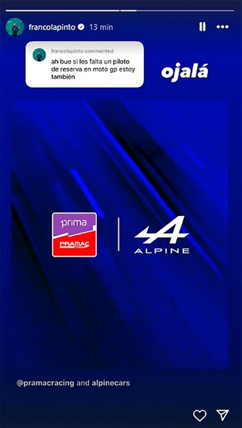 Colapinto, a modo de broma,