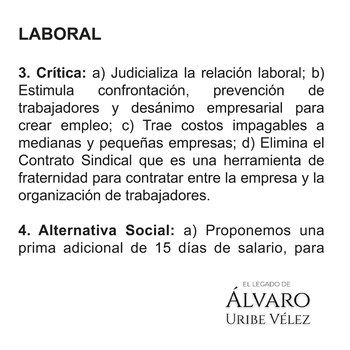 Centro Democrático presentó propuestas alternas