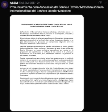 Integrantes del Servicio Exterior Mexicano