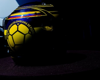 El casco de Sebastián Montoya