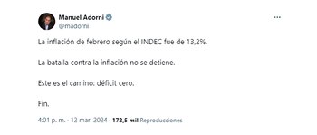 “Este es el camino: déficit