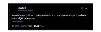 La cantante expresó su enojo
